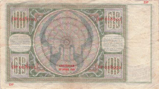 100 Gulden p51b-1 28 4 1941